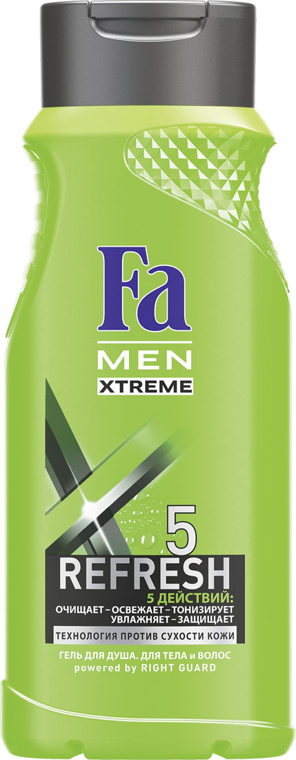 купить FA MEN Xtreme Гель для душа Refresh 5 , 250 мл - заказ и доставка в Москве и Санкт-Петербурге