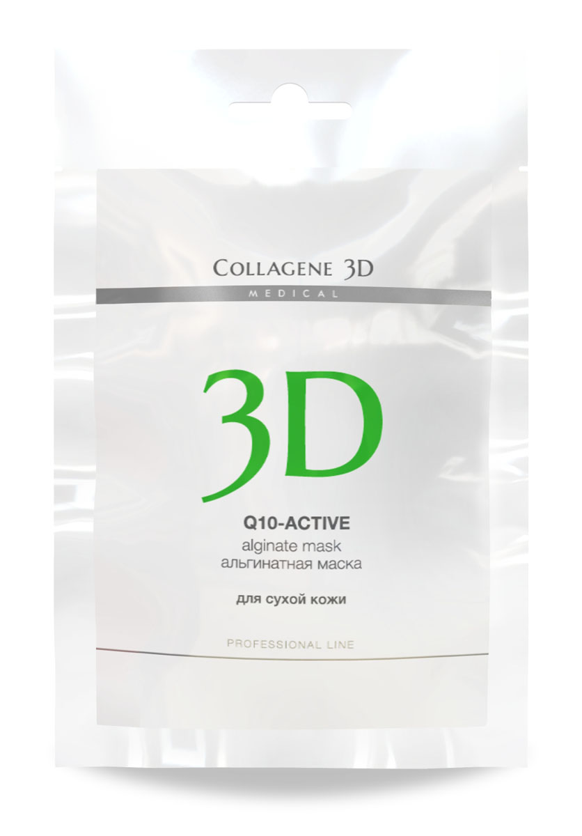купить Medical Collagene 3D Альгинатная маска для лица и тела Q10-active, 30 г - заказ и доставка в Москве и Санкт-Петербурге