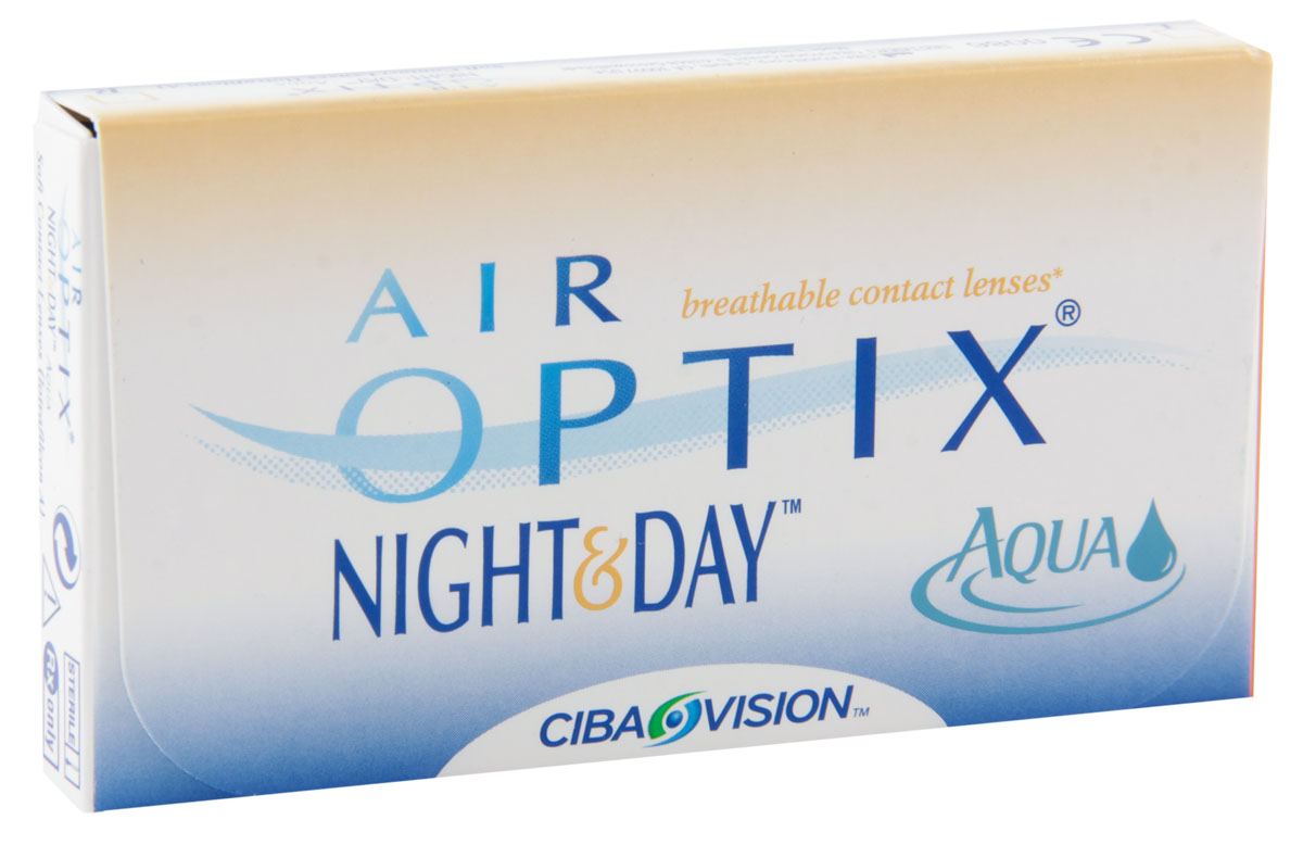 купить Alcon-CIBA Vision контактные линзы Air Optix Night & Day Aqua (3шт / 8.6 / +1.75) - заказ и доставка в Москве и Санкт-Петербурге
