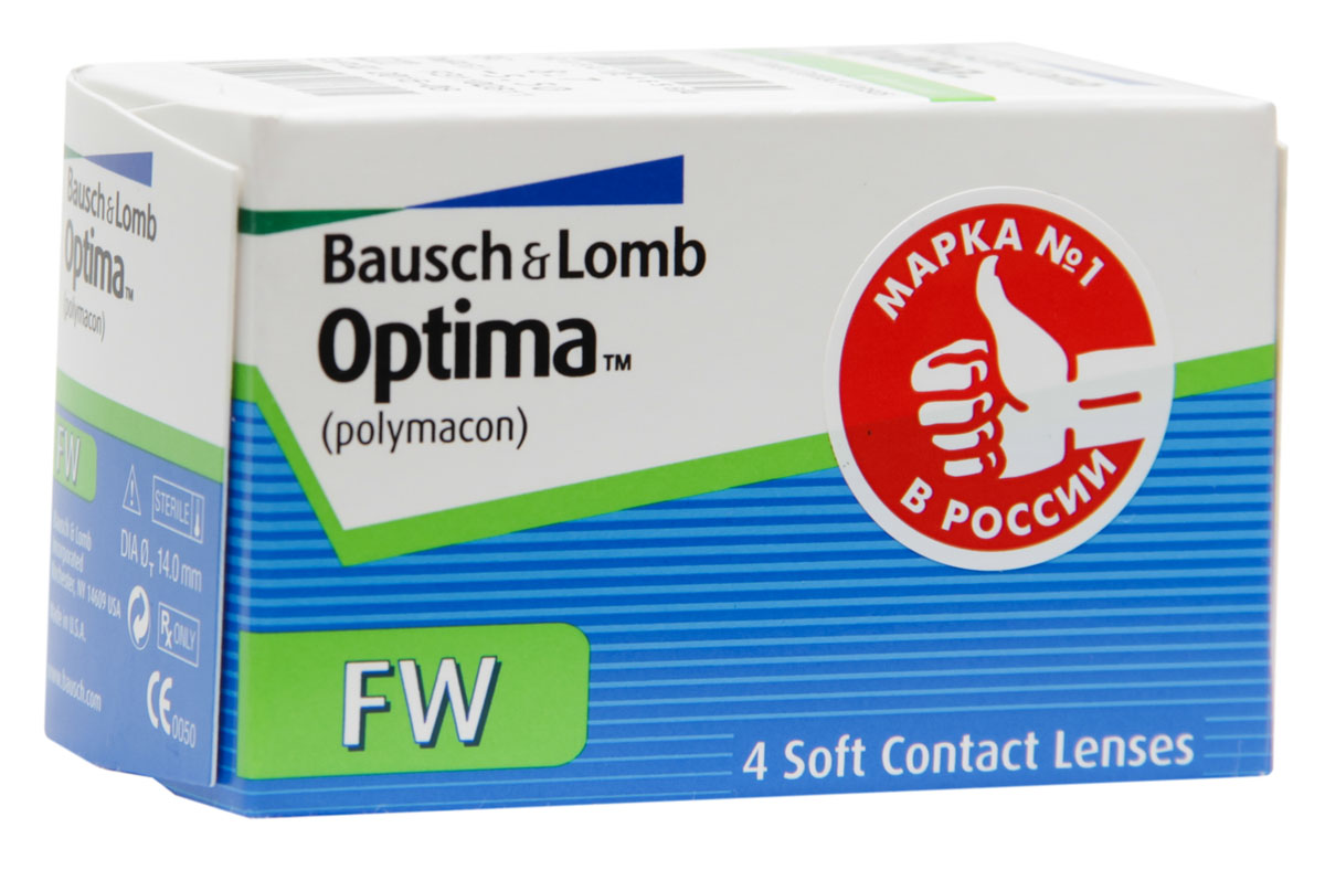 купить Bausch + Lomb контактные линзы Optima FW (4шт / 8.4 / -5.75) - заказ и доставка в Москве и Санкт-Петербурге