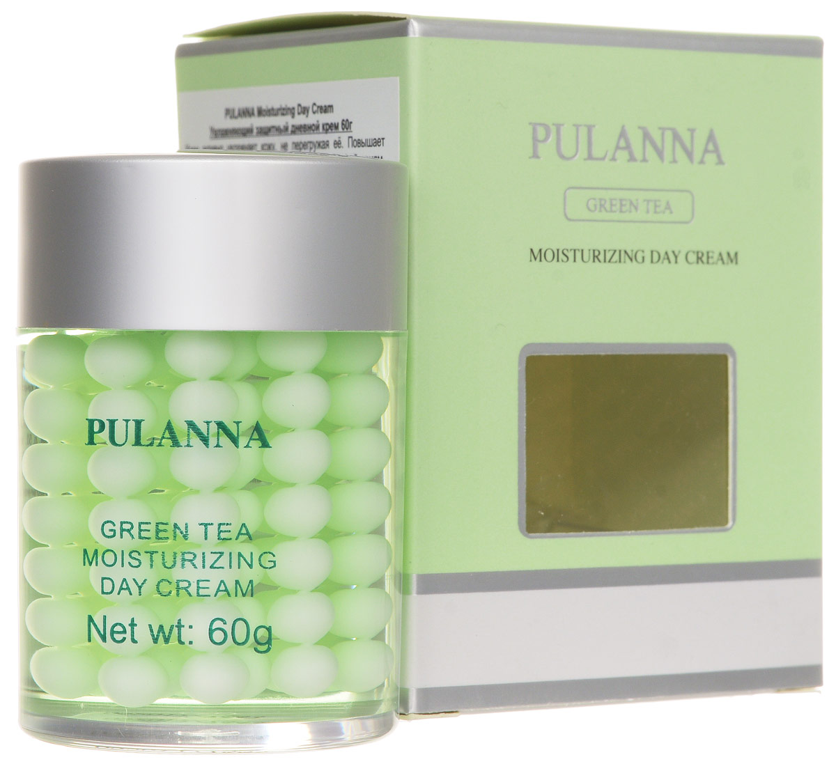 купить Pulanna Увлажняющий защитный дневной крем на основе зеленого чая-Moisturizing Day Cream 60 г - заказ и доставка в Москве и Санкт-Петербурге