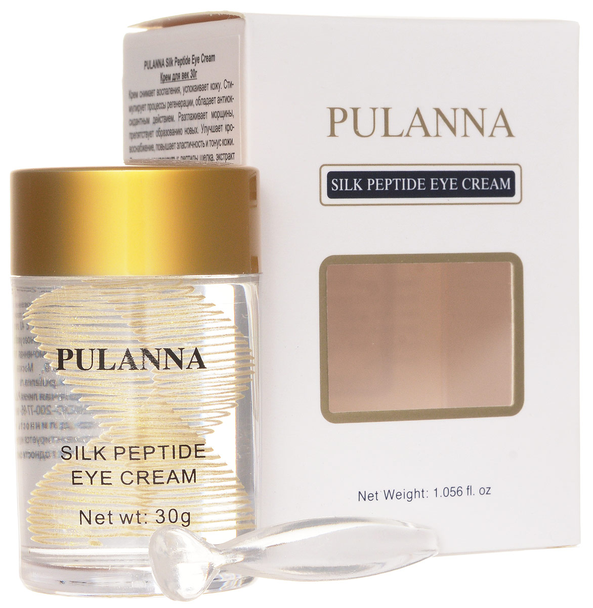 купить Pulanna Крем для век на основе пептидов шелка - Silk Peptide Eye Cream 30 г - заказ и доставка в Москве и Санкт-Петербурге