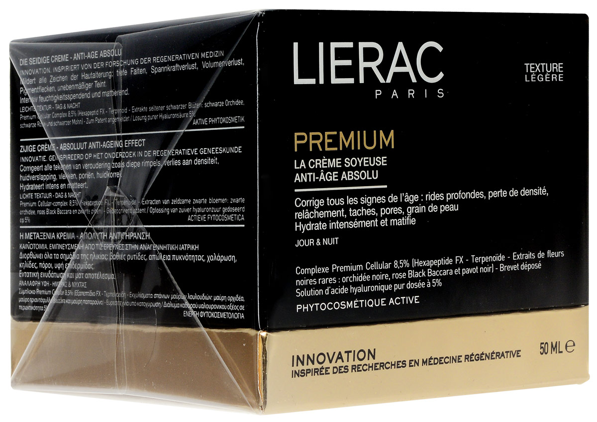 купить Lierac Premium Крем от морщин бархатистый, облегченная текстура, 50 мл - заказ и доставка в Москве и Санкт-Петербурге