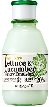 купить Skinfood Premium Lettecure Cucumber Увлажняющая эмульсия с экстрактом огурца и салата латука, 140 мл - заказ и доставка в Москве и Санкт-Петербурге
