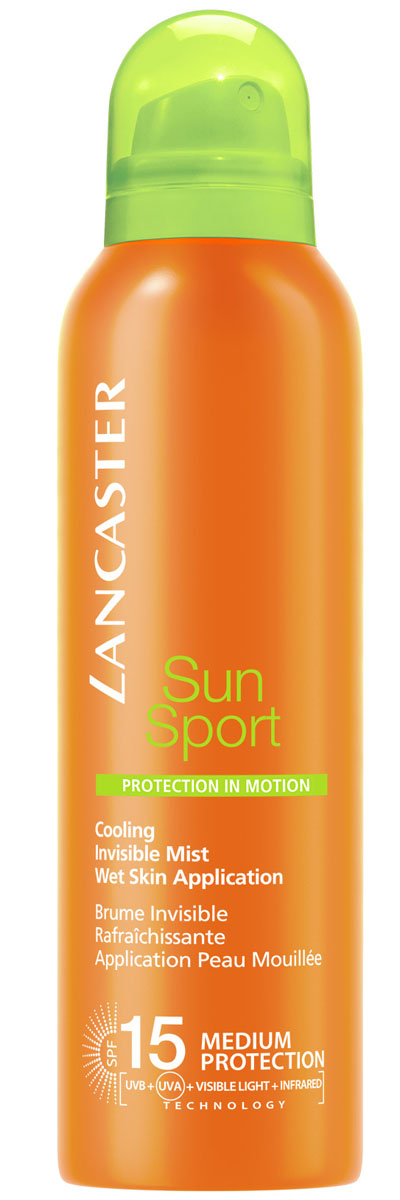 купить Lancaster Sun Sport Солнцезащитный спрей с возможностью нанесения на влажную кожу и высокой степенью защиты spf 15 для идеального загара, 200 мл - заказ и доставка в Москве и Санкт-Петербурге