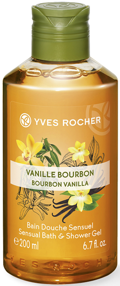 купить Yves Rocher гель для душа и ванны Бурбонская ваниль, 200 мл - заказ и доставка в Москве и Санкт-Петербурге