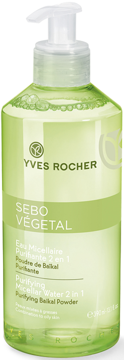 купить Yves Rocher очищающая мицеллярная вода 2 в 1, 390 мл - заказ и доставка в Москве и Санкт-Петербурге