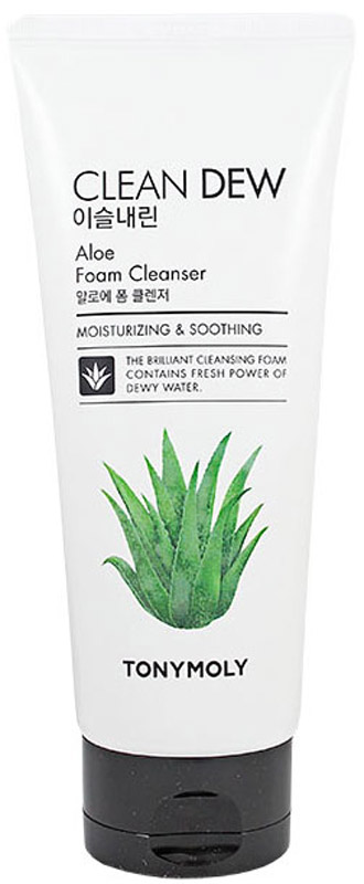 купить TonyMoly Пенка для умывания с экстрактом алоэ Clean Dew Aloe Foam Cleanser, 180мл - заказ и доставка в Москве и Санкт-Петербурге