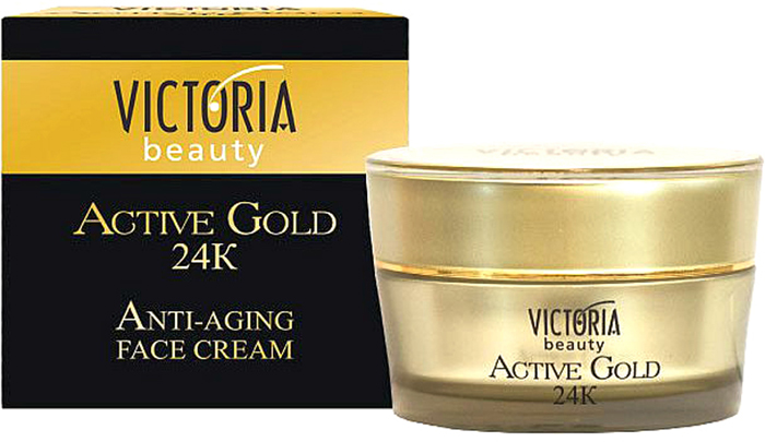 купить VictoriaBeauty Крем для лица Victoria Beauty Active gold 24 k, 50 мл - заказ и доставка в Москве и Санкт-Петербурге