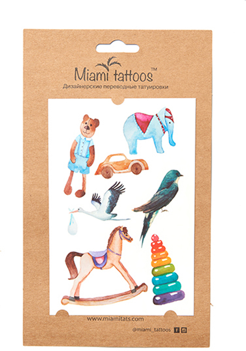 купить Miami Tattoos Акварельные переводные тату Miami Tattoos 