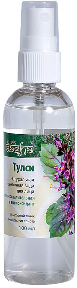 купить Aasha Herbals Цветочная вода для лица Тулси, 100 мл - заказ и доставка в Москве и Санкт-Петербурге
