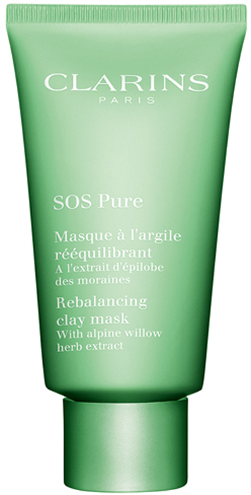 купить Clarins Очищающая маска с экстрактом кипрея SOS Pure, 75 мл - заказ и доставка в Москве и Санкт-Петербурге