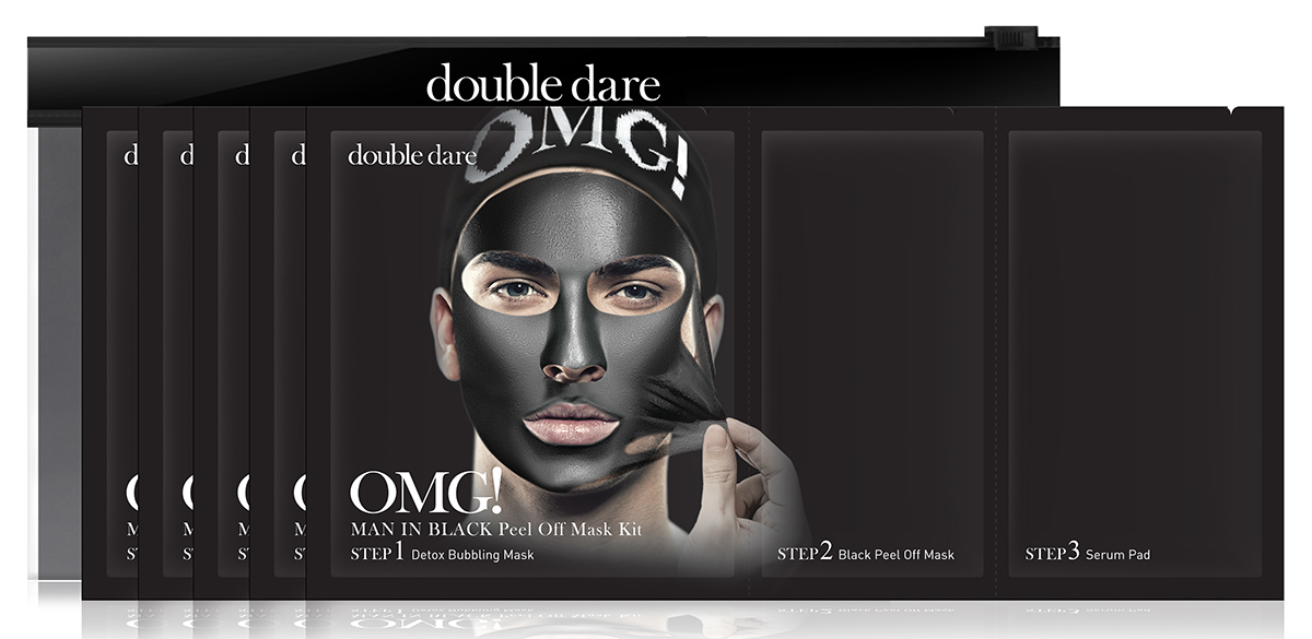 купить Double Dare OMG! Man in Black Трехкомпонентный комплекс мужских масок 