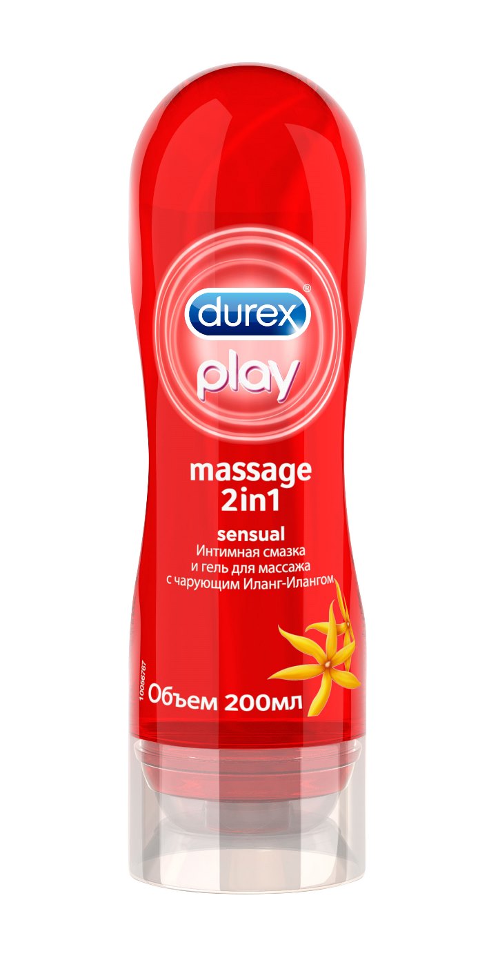 купить Durex Play Massage 2in1 Sensual Интимная смазка и гель для массажа с чарующим Иланг-Илангом, 200 мл - заказ и доставка в Москве и Санкт-Петербурге