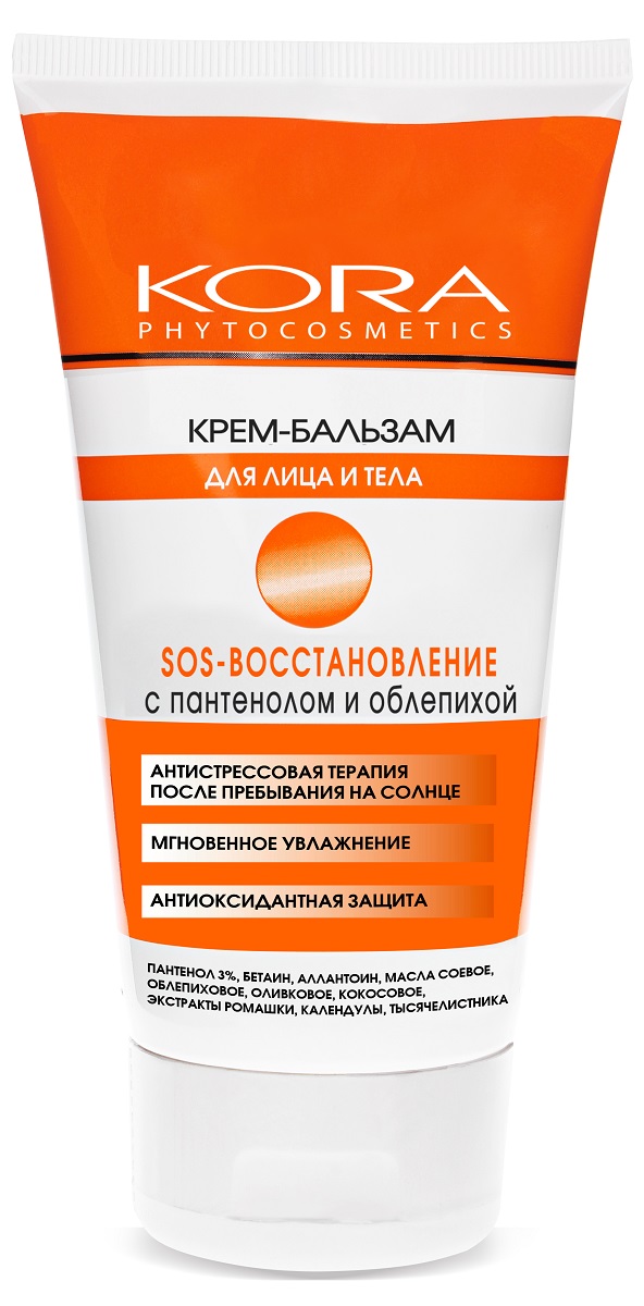 купить KORA Крем-бальзам для лица и тела SOS - восстановление, 150 мл - заказ и доставка в Москве и Санкт-Петербурге
