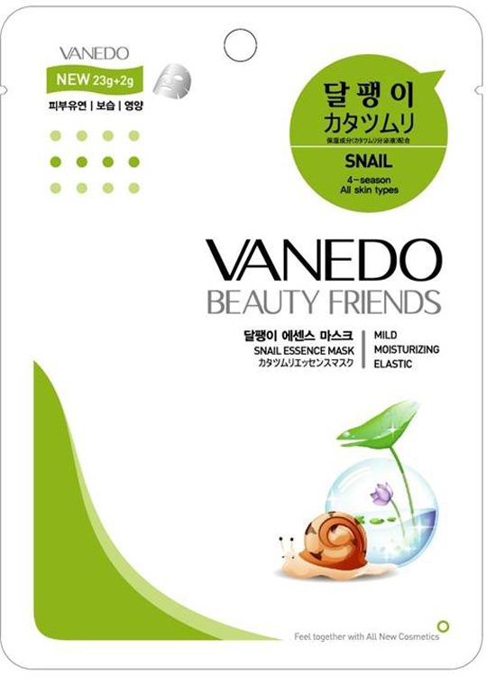 купить Vanedo Snail Essence Mask Sheet Pack Маска для лица с улиткой, 25 г - заказ и доставка в Москве и Санкт-Петербурге