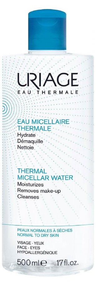 купить Uriage Мицеллярная вода очищающая для нормальной и сухой кожи, 500 мл - заказ и доставка в Москве и Санкт-Петербурге