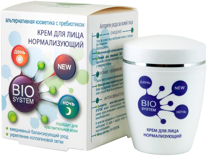 купить Modum Крем для лица нормализующий Bio System, 45 г - заказ и доставка в Москве и Санкт-Петербурге
