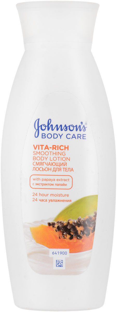 купить Johnson’s Body Care Vita-Rich Смягчающий лосьон с экстрактом папайи 250 мл - заказ и доставка в Москве и Санкт-Петербурге