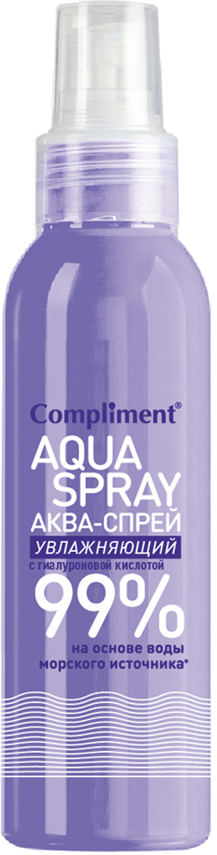 купить Compliment Аква-спрей увлажняющий с гиалуроновой кислотой, 200 мл - заказ и доставка в Москве и Санкт-Петербурге