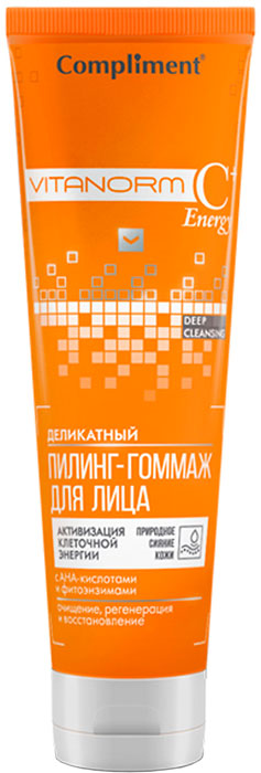 купить Compliment Витанорм Пилинг-гоммаж деликатный для лица, 80 мл - заказ и доставка в Москве и Санкт-Петербурге