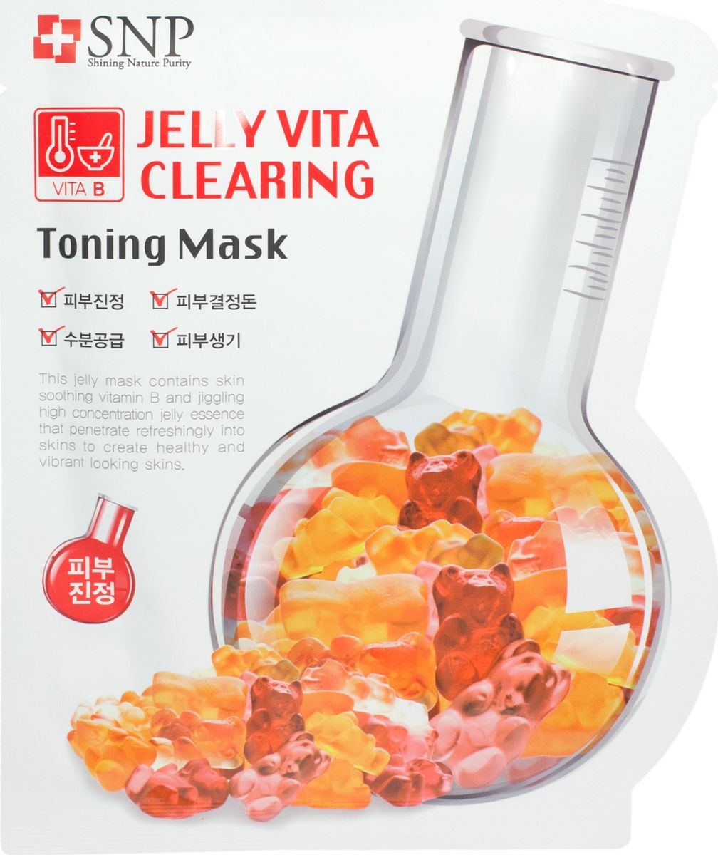 купить SNP Jelly Vita Clearing Toning Mask Маска для лица с витамином В, 30 мл - заказ и доставка в Москве и Санкт-Петербурге