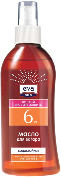 купить Pollena Eva Масло для загара Eva Sun низкий уровень защиты SPF 6, 150 мл - заказ и доставка в Москве и Санкт-Петербурге