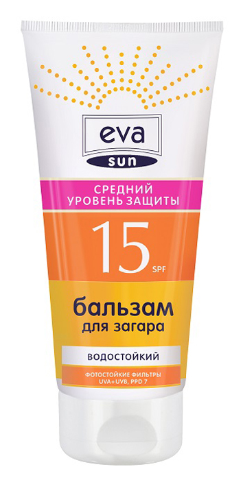 купить Pollena Eva Бальзам для загара Eva Sun средний уровень защиты SPF 15, 200 мл - заказ и доставка в Москве и Санкт-Петербурге