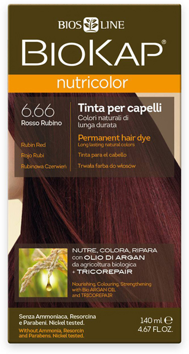 купить Краска для волос BioKap, тон 6.66 Рубиново-Красный, 140 мл - заказ и доставка в Москве и Санкт-Петербурге